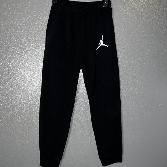 Jordan Other - Kids Jordan Black Fleece Joggers Sweatpants Logo Adjustable Waist